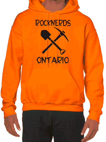 Rocknerds Ontario Safety Orange No-Zipper Dry Blend Hoodie
